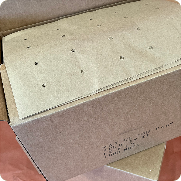 Natural Wet Strength Ice Pads 40# Plain/Perf